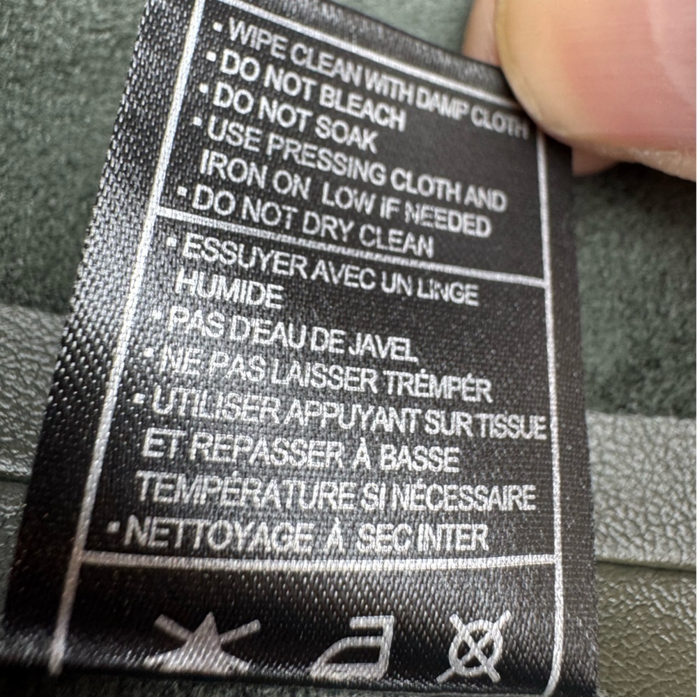 BB Dakota Vegan Leather Green Jacket - Picture 7 of 7